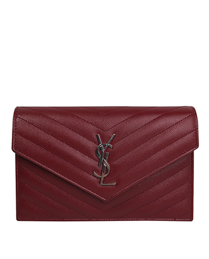 Chevron Envelope Chain Wallet, front view